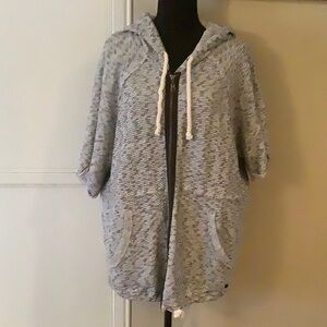 Billabong Surf Coastal Short Sleeve Hoodie in Gray size Large